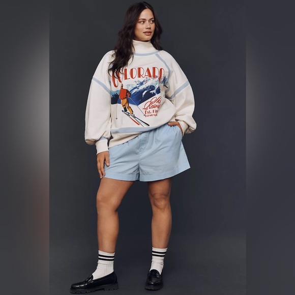 Anthropologie Daily Practice Base Plate Graphic Sweatshirt - Picture 9 of 12